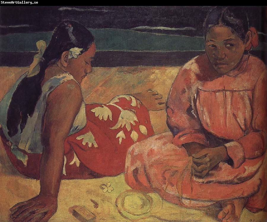 Paul Gauguin The two women on the beach